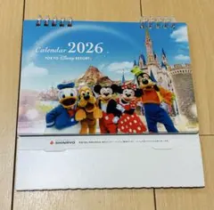新菱冷熱オリジナル　2026年　東京ディズニーリゾート 卓上カレンダー
