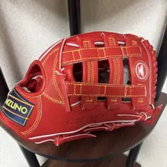 ミズノ赤カップグローブ、高田モデル - メルカリ
