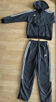 adidas ジャージ上下セット 150サイズ グレー