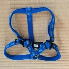 DoggyMan 犬用ハーネス ブルー 肉球柄　Lサイズのサムネイル