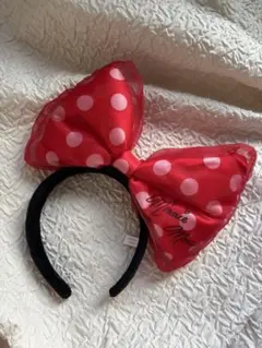 ミニーマウスリボンヘアバンド