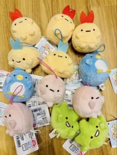 すみっコぐらし　ゴム付きぬいぐるみマスコット　12点まとめ売り
