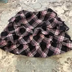 メゾピアノ　チェックスカート　120