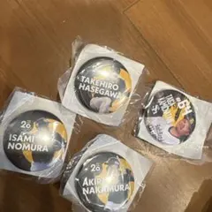 ソフトバンクホークス　選手缶バッジ