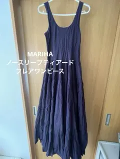 MARIHAノースリーブティアードフレアワンピース