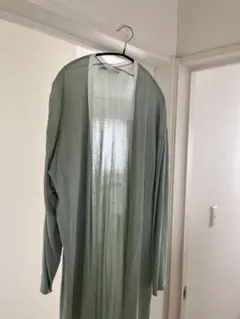 ZARA ロングカーディガン ライトグリーン Mのサムネイル