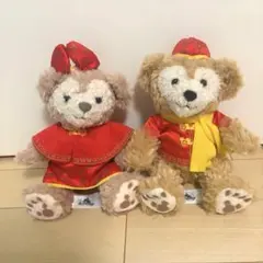 【上海ディズニー 】ダッフィー　シェリーメイ　ぬいぐるみ　2体セット