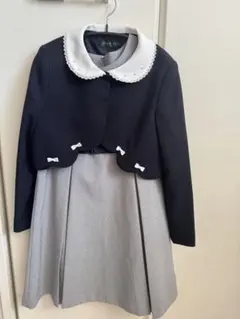 130㎝　ボレロ付フォーマルスーツセット　キャサリンコテージ紺色　入学式　発表会