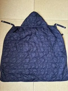 抱っこ紐ケープ　ネイビーブルー フード付きブランケット