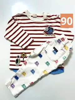 petit main トーマス 長袖ロンT＆パンツ90㎝