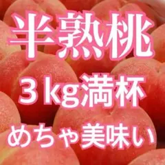 半熟桃 3kg満杯 味に自信あり‼︎のサムネイル
