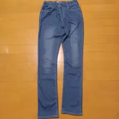 美品!!GLOBAL WORKキッズ　デニム裏起毛パンツ160