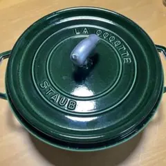 STAUB ストウブ 両手鍋 28cm ピッグノブ　バジルグリーン STAUB ストウブ 両手鍋 28cm ピッグノブ バジルグリーン - メルカリ