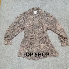 TOPSHOP ストライプ柄 ゼブラ柄　長袖シャツのサムネイル