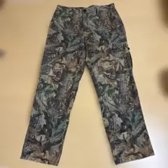 dickies バギー ダブルニー リアルツリー柄 - メルカリ