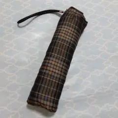 折りたたみ傘　メンズ　チェック柄　コンパクト　雨具