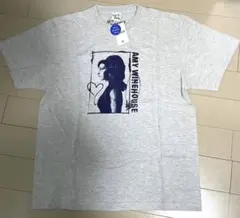 タグ付き新品AmyWinehousePLAZA限定ロックTシャツ グレー ワイド