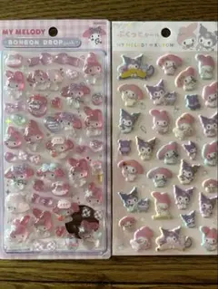 【正規品】ボンボンドロップシール　サンリオ第二弾 マイメロディー　ぷくっとシール