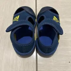 adidas ネイビー/イエロー サンダル
