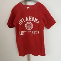 バックプリント 80s アメリカンレッドクロス 赤十字 リンガーTシャツ 