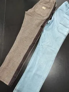 ケーピーボーイ　KPBOY ニットプランナー長ズボン　2本セット　130