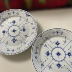 ロイヤルコペンハーゲン ブルーフルーテッド プレイン ペタルボウル