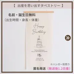 ゆうパケット⌇ 名入れ無料　バースデータペストリー　誕生日タペストリー　送料無料