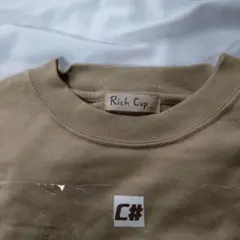 Rich Cup C#ロゴ トレーナー ベージュ　未使用