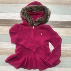 Ralph Lauren ラルフローレン　ニットパーカー120 ジップアップ