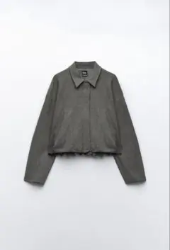 ZARA プリーツボンバージャケット