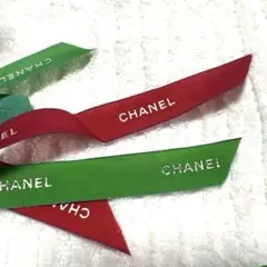 公式CHANEL ロゴ入りラッピングリボン