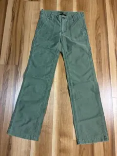 Johnbull オリーブグリーン ストレート　ベイカーパンツ