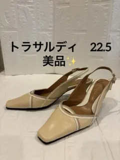 美品　TRUSSARDI トラサルディ　 スリングバック　ミュール　パンプス