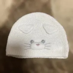 ジェラートピケ　猫　ベビー　ニット帽