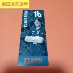 清水エスパルス　梅田透吾選手　プレーヤーズしおり