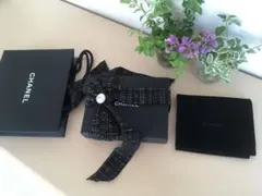 ★CHANEL★ソフトケース・空箱・ショップ袋セット★パール・黒リボン付★送料込