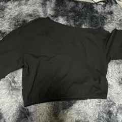 Dazy ブラック クロップドTシャツ XS