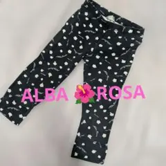 ALBA ROSA 　ハイビスカス総柄レギンス七分丈　 ９０年代当時物！のサムネイル