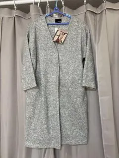最終値下げ‼️新品　ノーカラーコート　L L グレー系