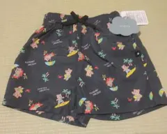 ベビー水着 95cm チャコールグレー クマ柄