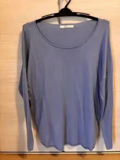 AZUL ライトブルー 長袖ニット