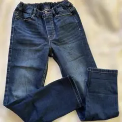 GU 濃紺デニムパンツ ウエストゴム