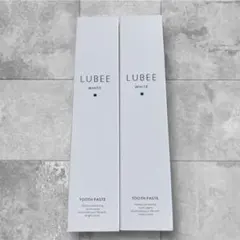 2本セット ルビーホワイト歯磨き粉 ホワイト二ング LUBEE WHITE