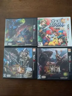 モンスターハンター3G/4/4G & スマブラ 3DSセット