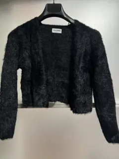 【最終値下げ】FOLLOWIN 黒 ファー風カーディガン　トップス付