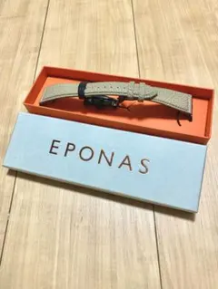 最終価格 美品EPONAS エポナス アップルウォッチベルト グレージュ①