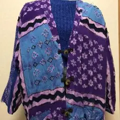 【ヴィンテージ】チャイナ風ガウン　アウタースパンコール