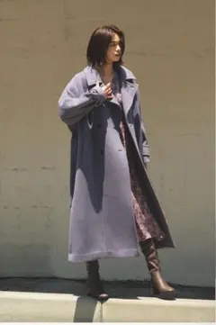 FRAY I.D スタンドカラーダブルコート