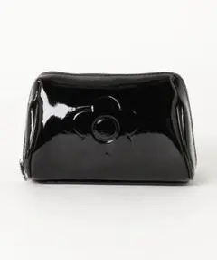 MARY QUANT エンボスエナメル2 オーバルポーチ
