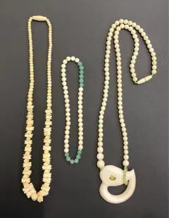 306. 天然素材　ネックレス　2本